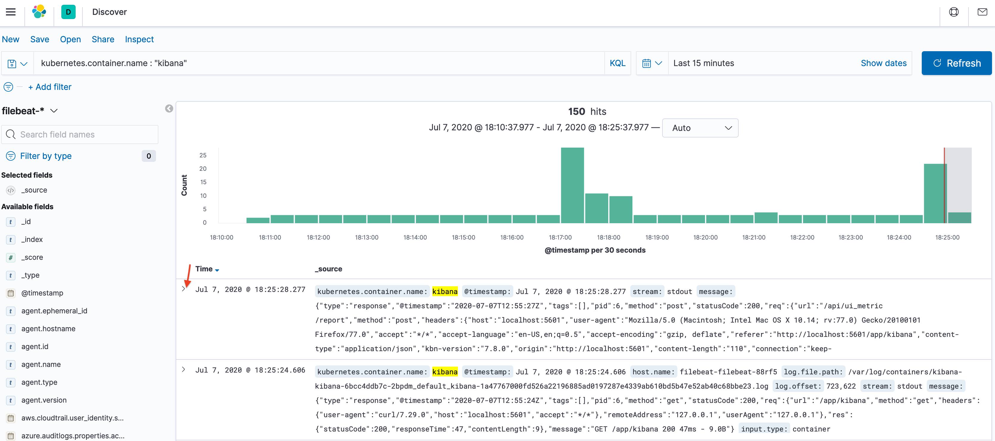 Kibana Open Log Event Kibana Open Log Event